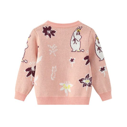 Baby Girls Moomin Pattern Long Sleeve Knit Jacket