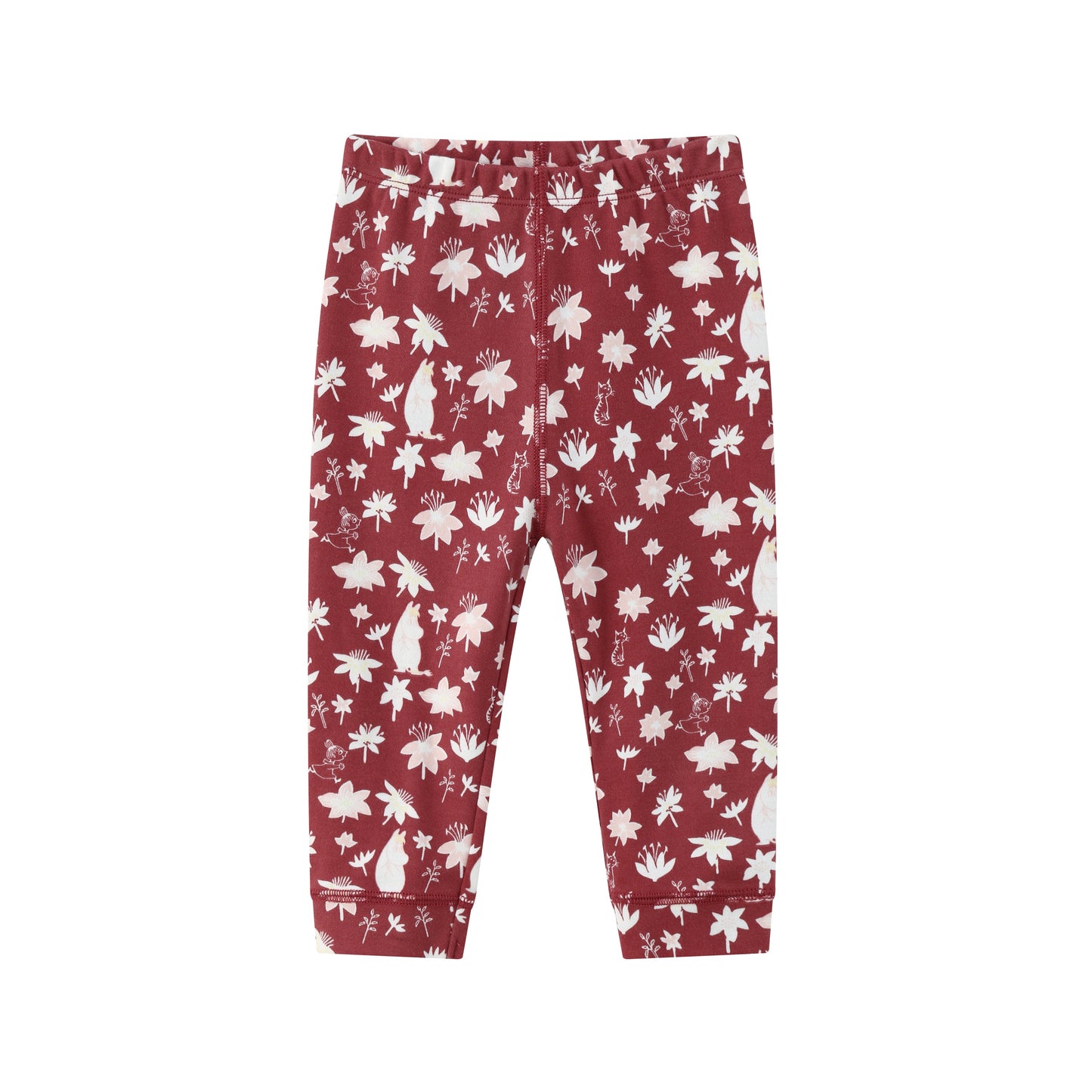 Vauva x Moomin FW23 - 女嬰姆明全身印花棉質長褲（紅色）