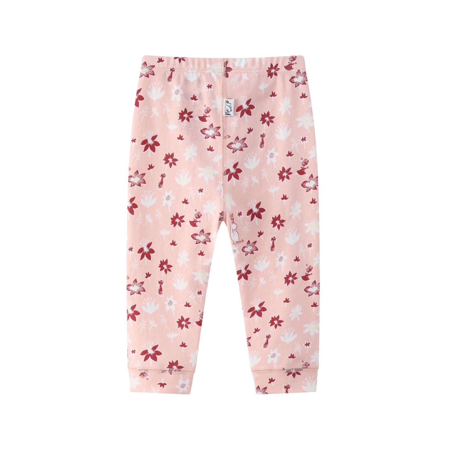 Vauva x Moomin FW23 - 女嬰姆明全身印花棉質長褲（粉紅）