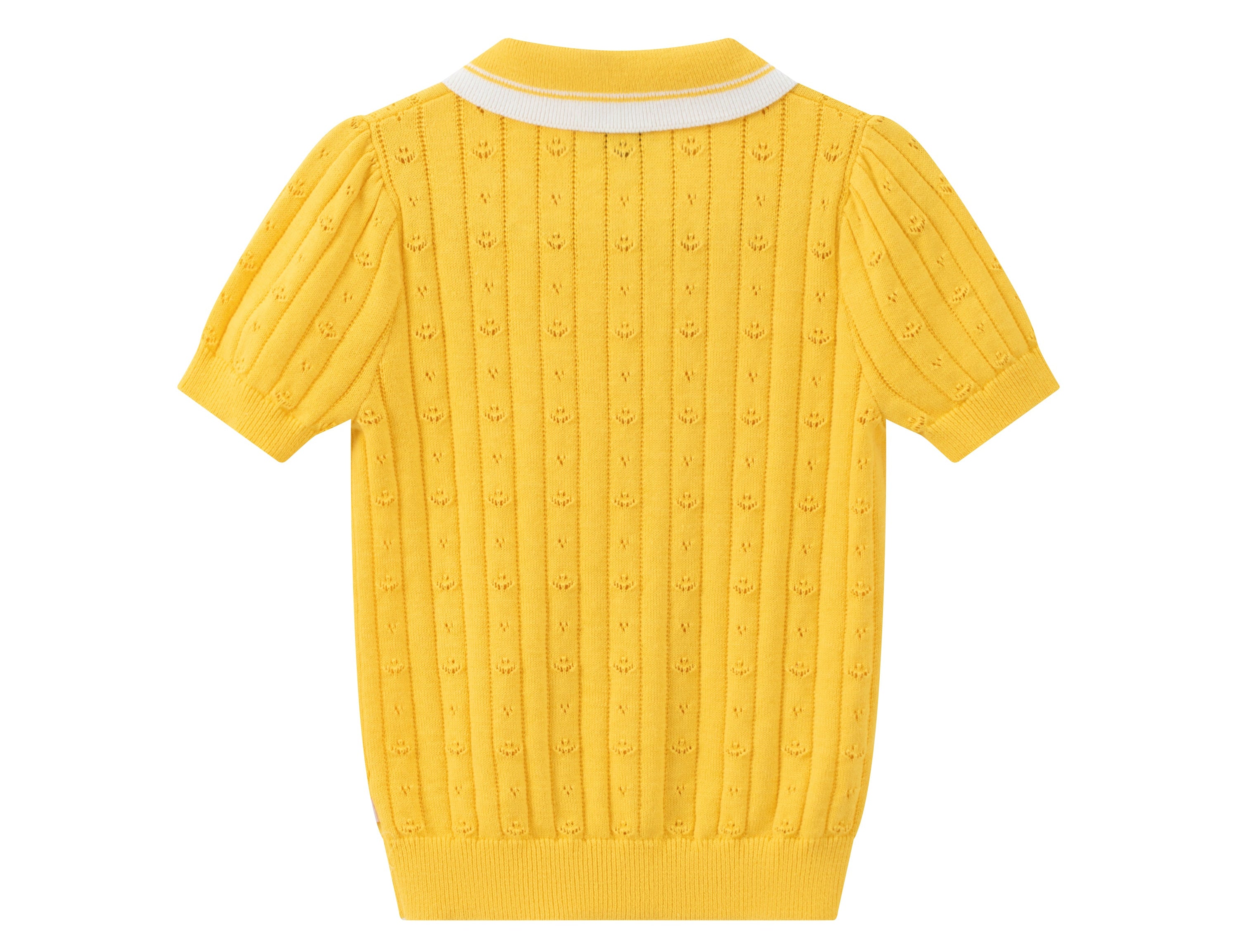 Vauva SS24 - Girls Knitted Polo Sweater (Orange) - Product 2