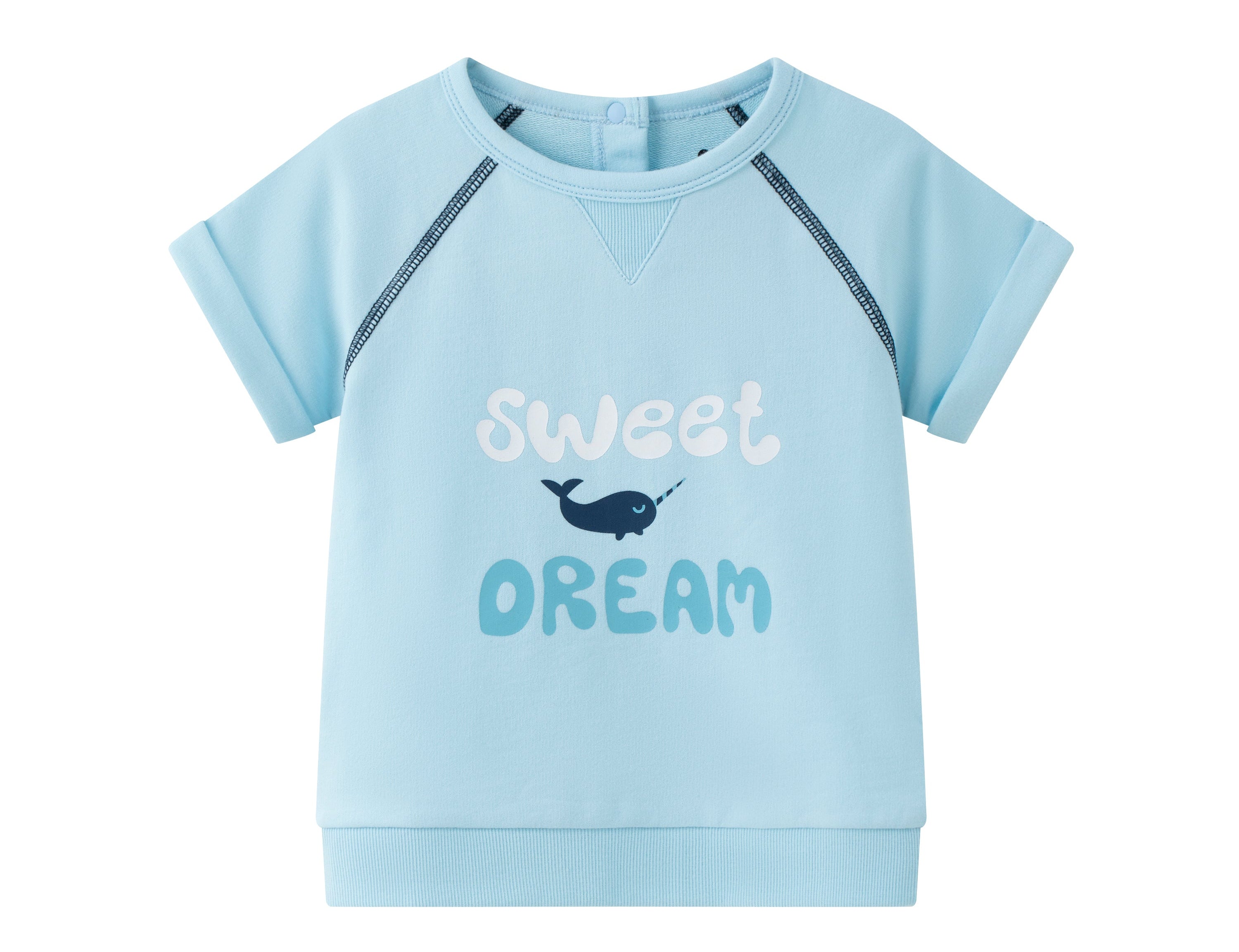 Vauva SS24 - Baby Boy Sweet Dream Short Sleeves Top (Blue) - Product 1