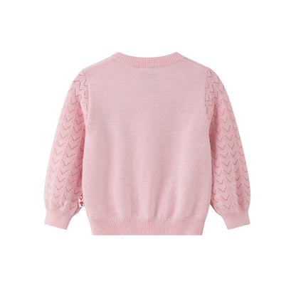 Vauva x Moomin - Baby Girls Moomin Long Sleeve Cardigan (Pink)  - Product Image 2