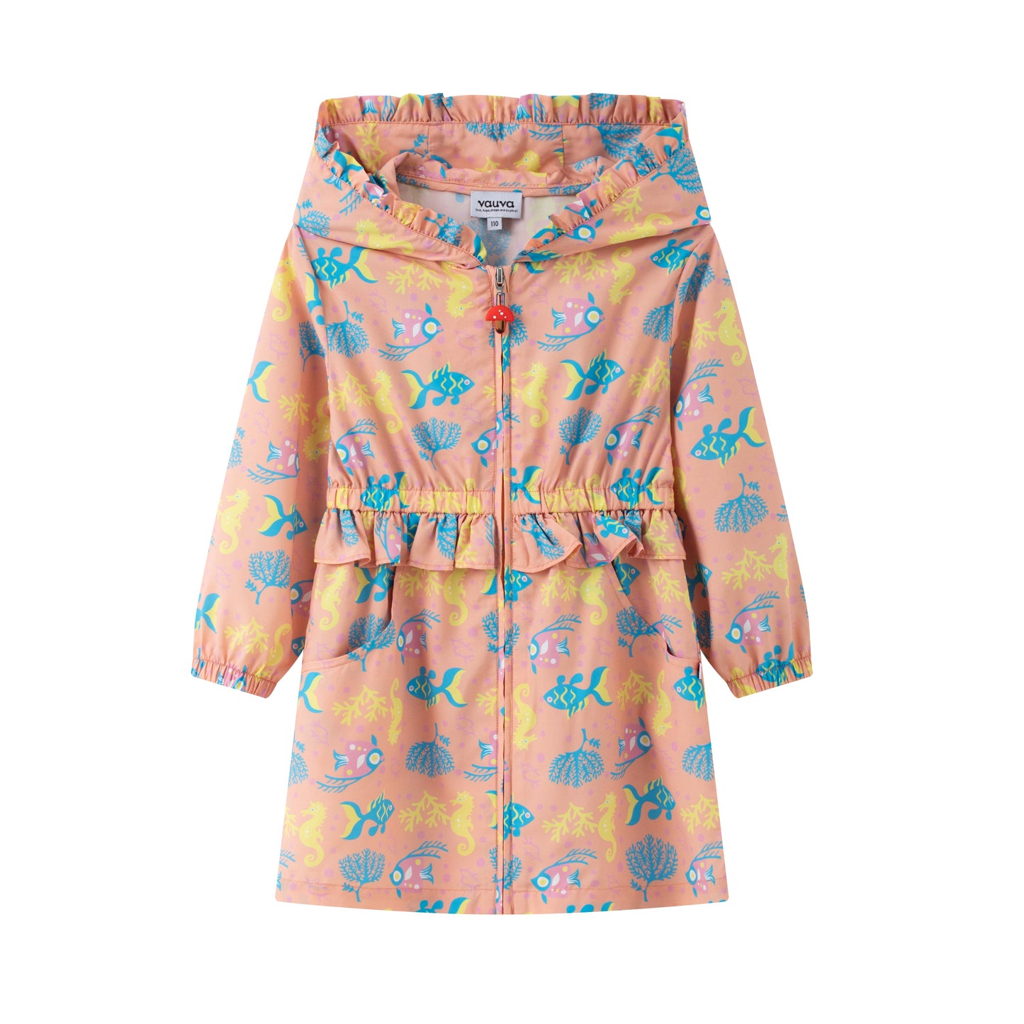 Vauva SS24 - Girls Long Sleeves Windbreaker (Sand Pink) - Product 1