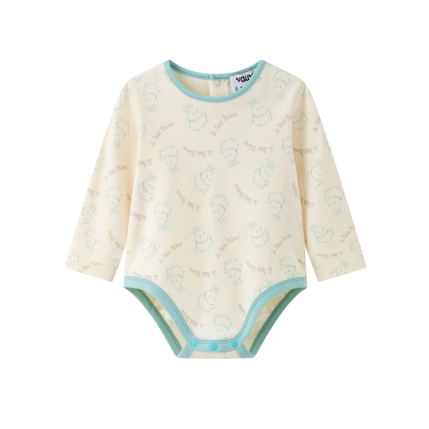 Vauva x Le Petit Prince - Baby Boy Little Prince Full Print Long Sleeve Bodysuit product image front
