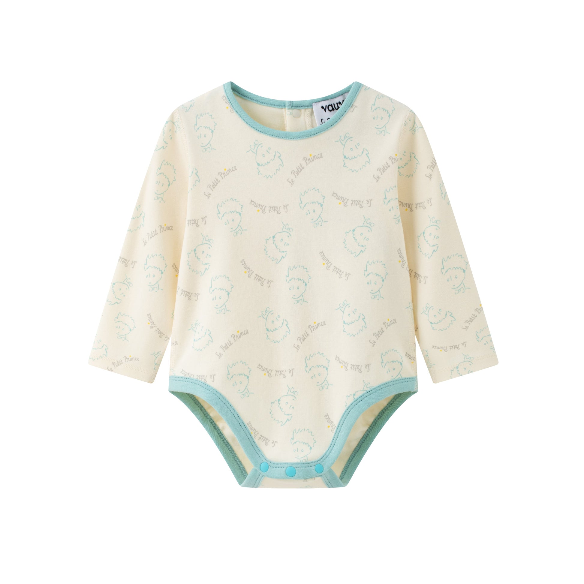 Vauva x Le Petit Prince - Baby Boy Little Prince Full Print Long Sleeve Bodysuit product image front