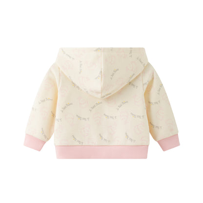 Vauva x Le Petit Prince - Baby Hooded Long Sleeve Zip Jacket (Pink) product image back