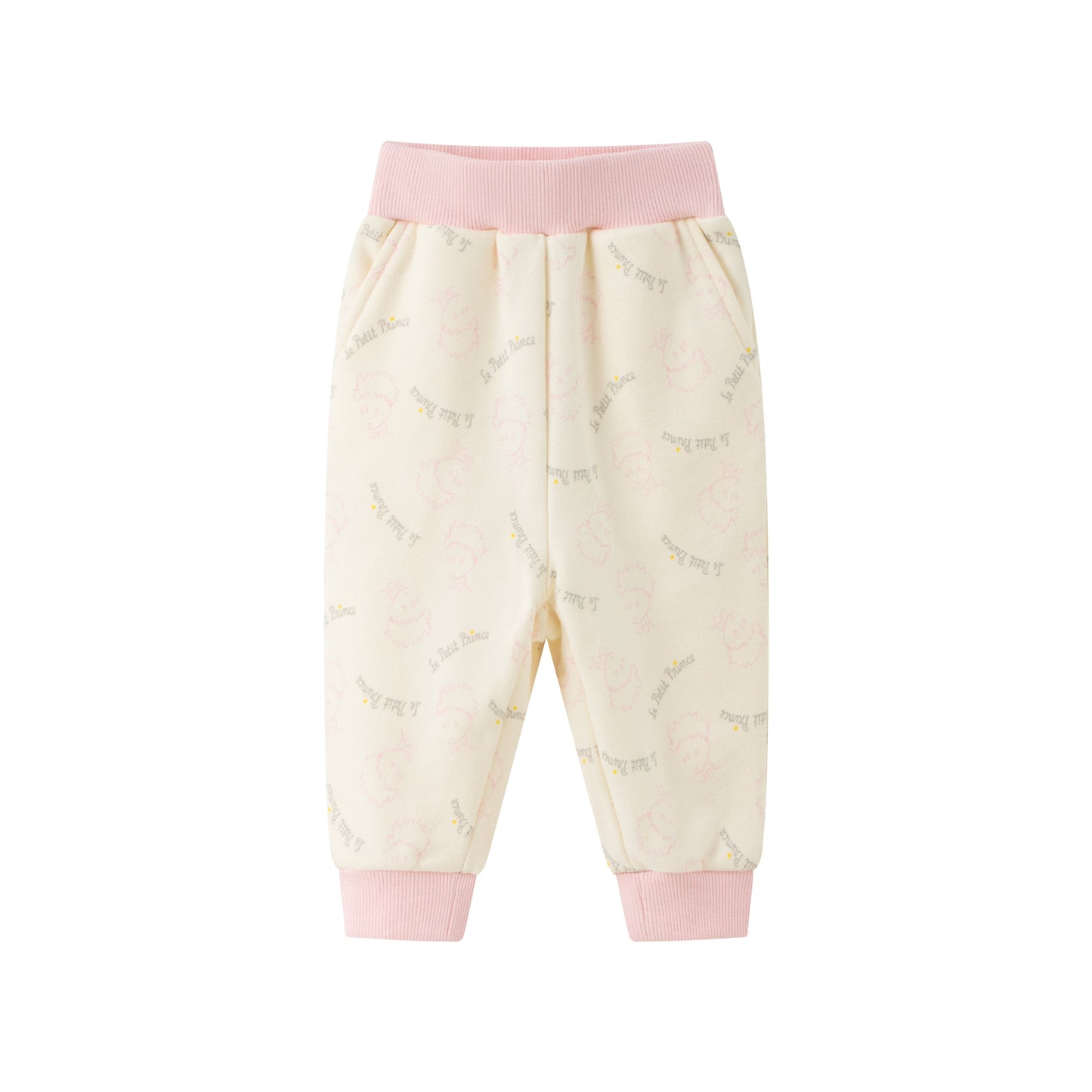 Vauva x Le Petit Prince - Baby Cotton Trackpants (Pink) product image front