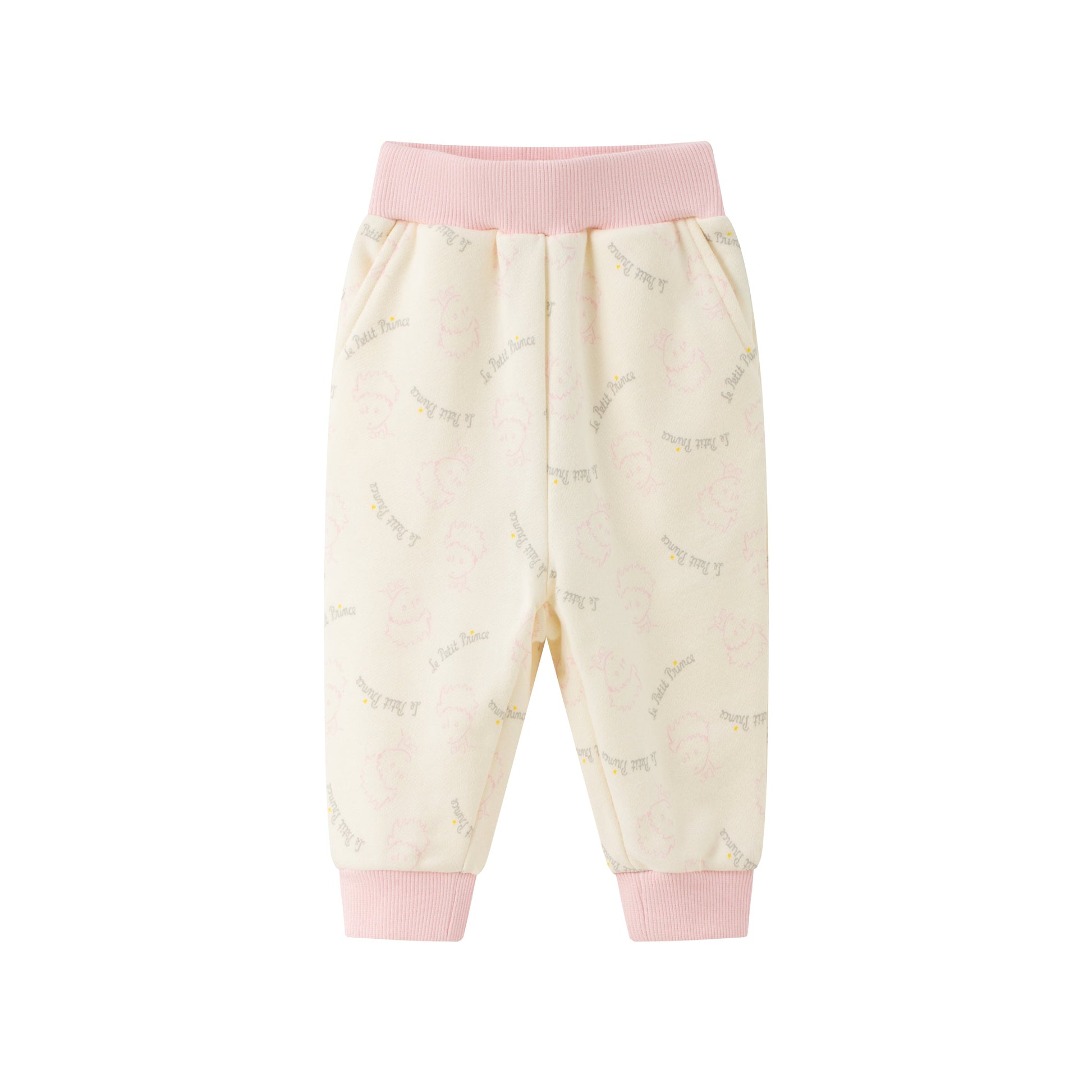 Vauva x Le Petit Prince - Baby Cotton Trackpants (Pink) product image front