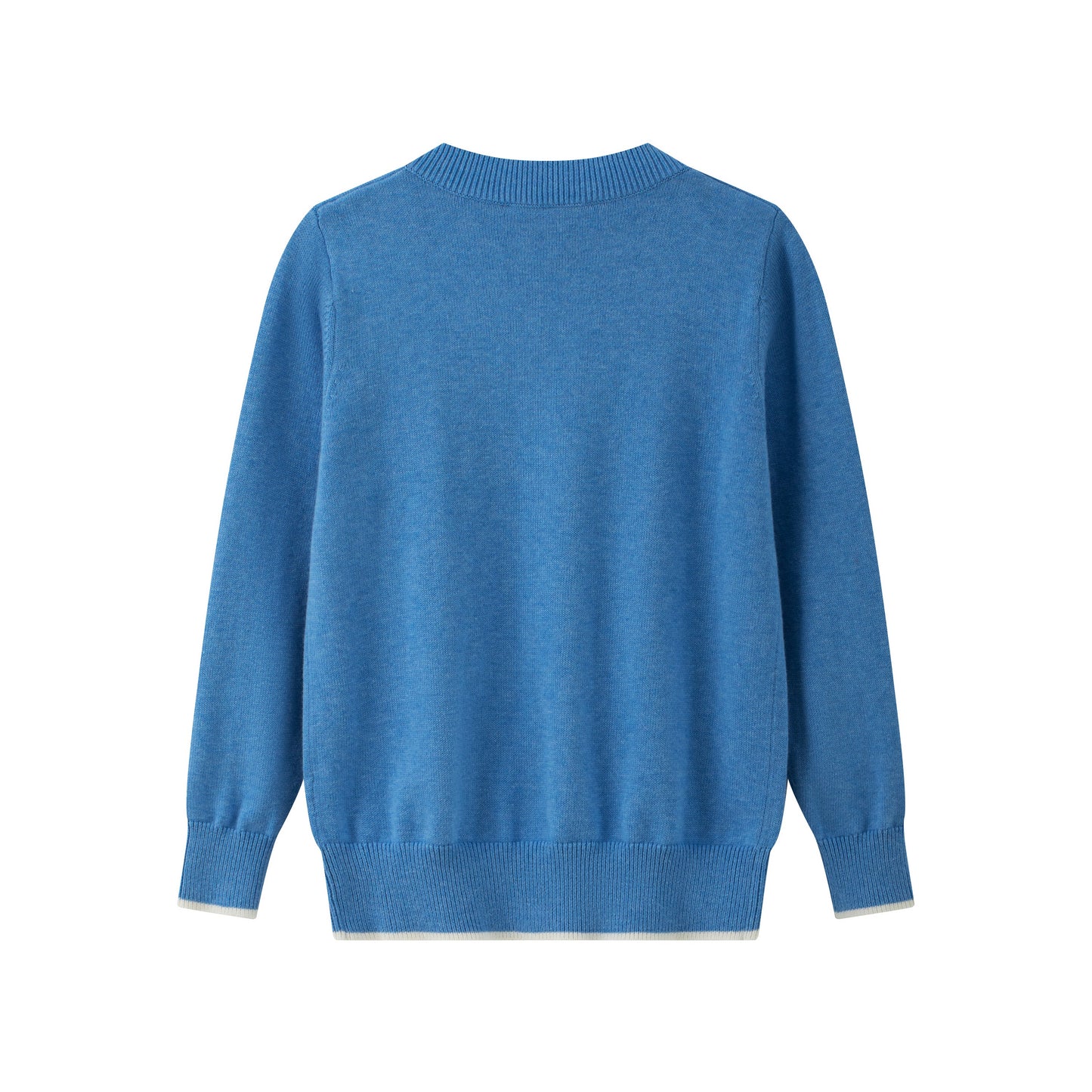 Vauva x Le Petit Prince - Kids Cashmere Cardigan (Blue)-model image front