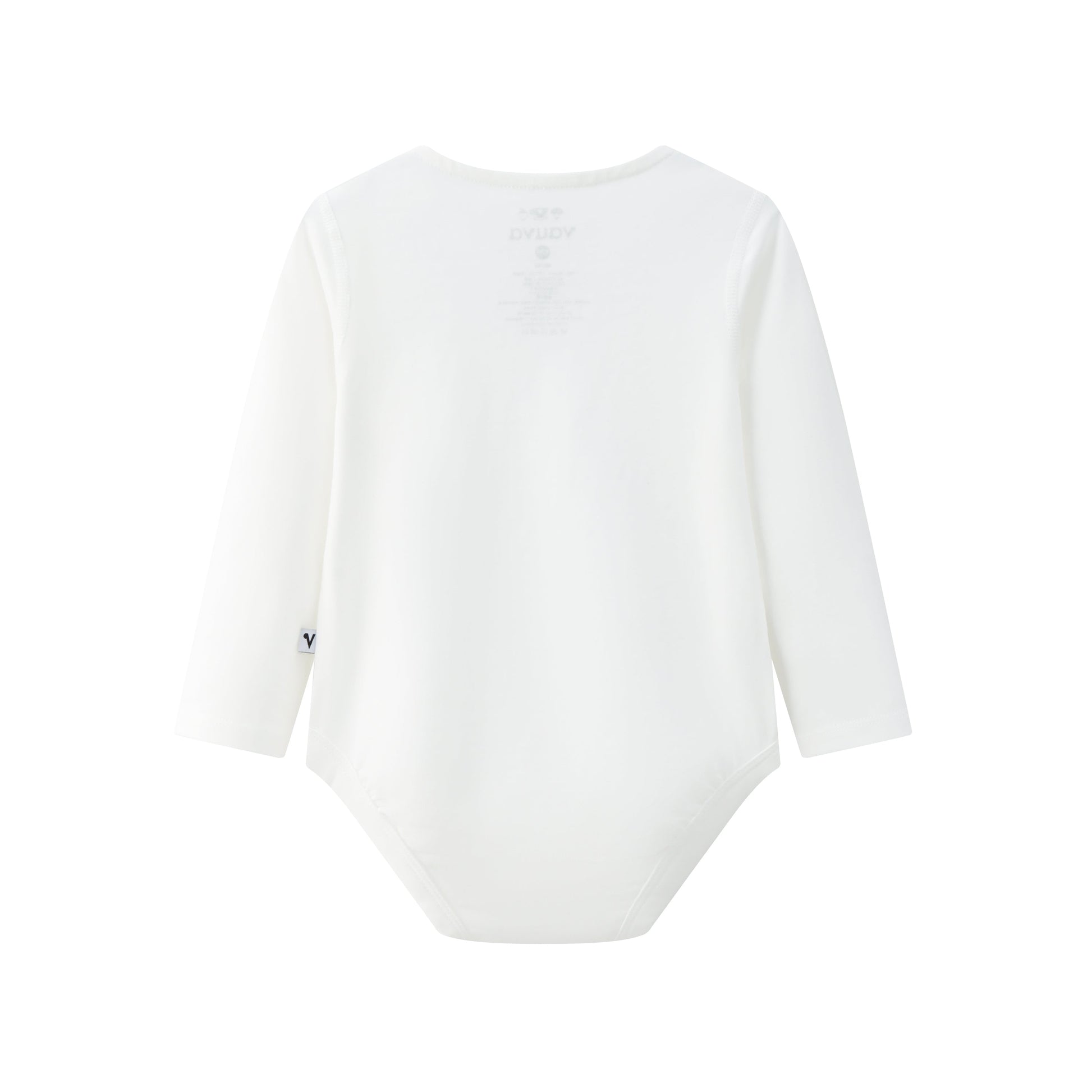 Vauva BBNS - Organic Cotton White Striped Pattern Bodysuits (2-pack) product image back