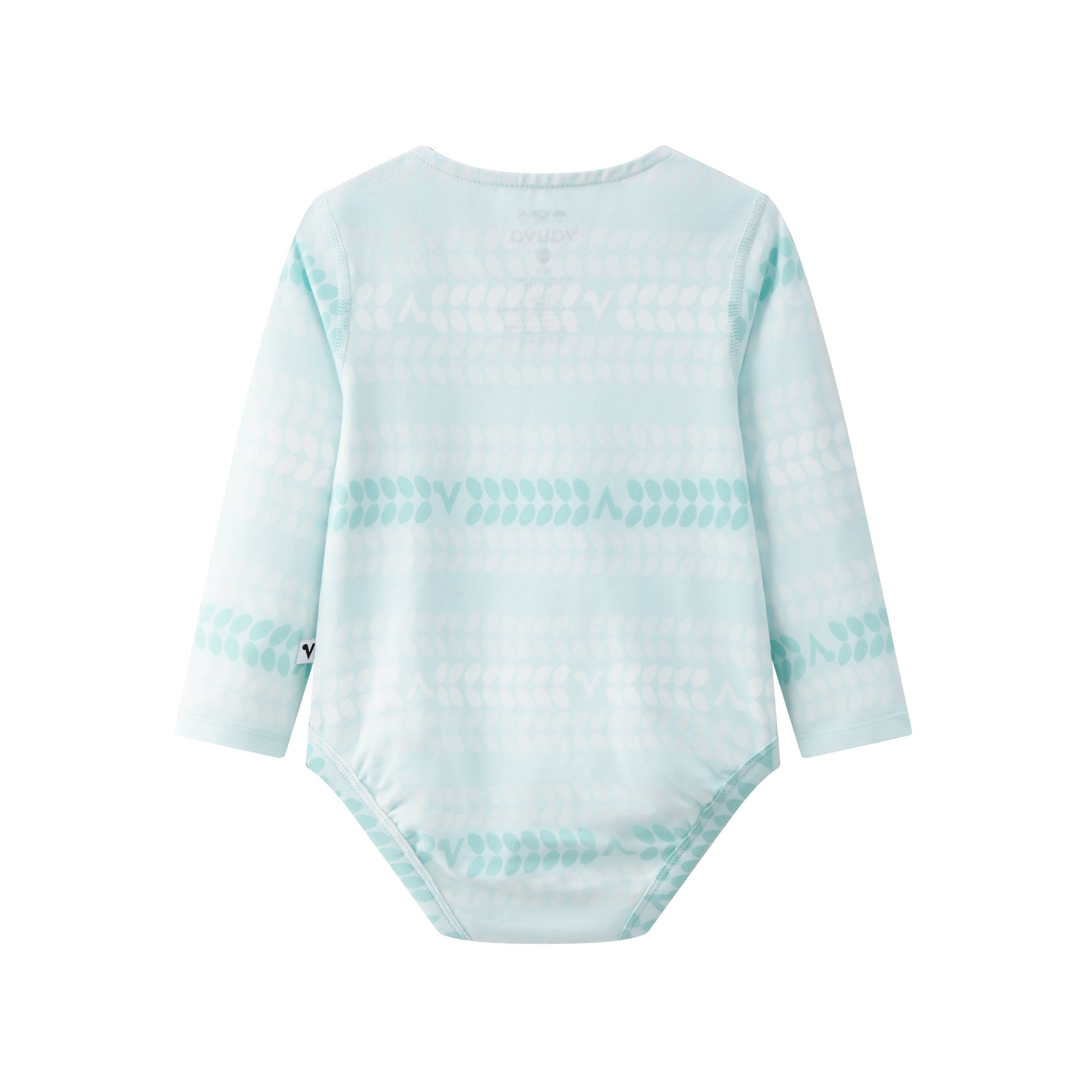 Vauva BBNS - Organic Cotton White Striped Pattern Bodysuits (2-pack) product image back -02