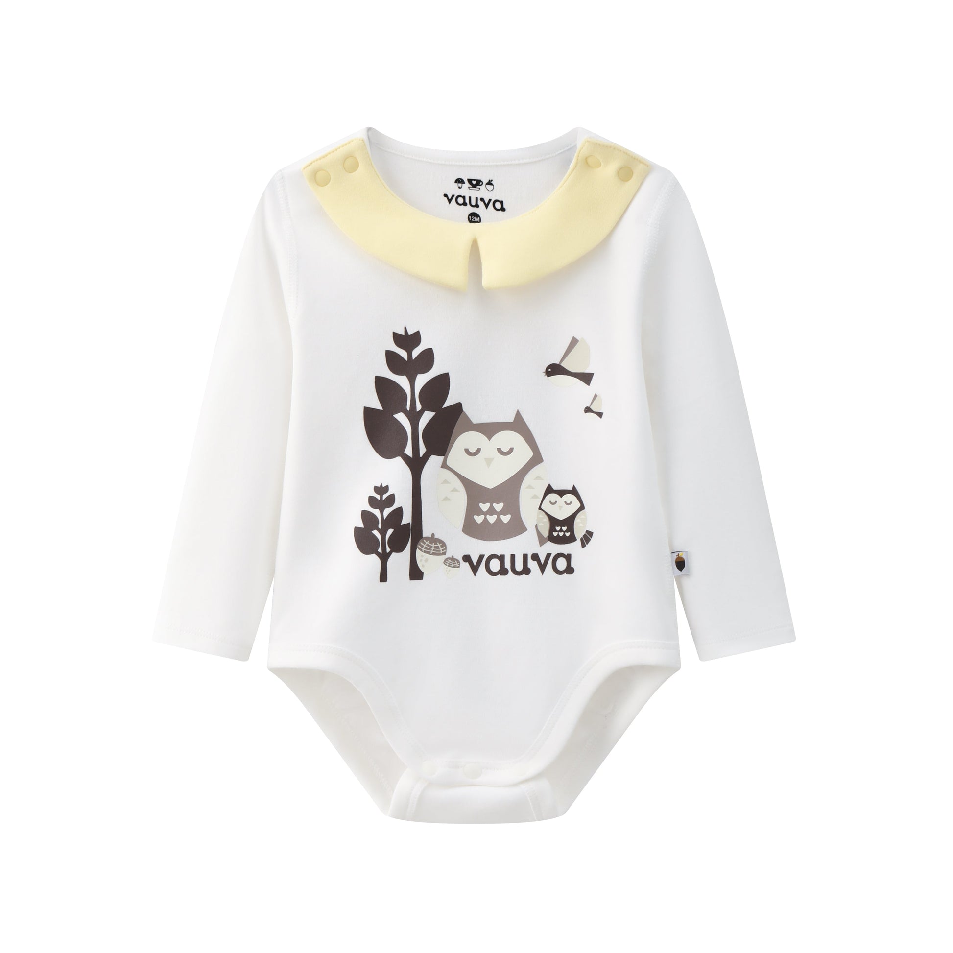 Vauva BBNS - Baby Anti-bacterial Organic Cotton Bodysuits (2-pack) product image front -02