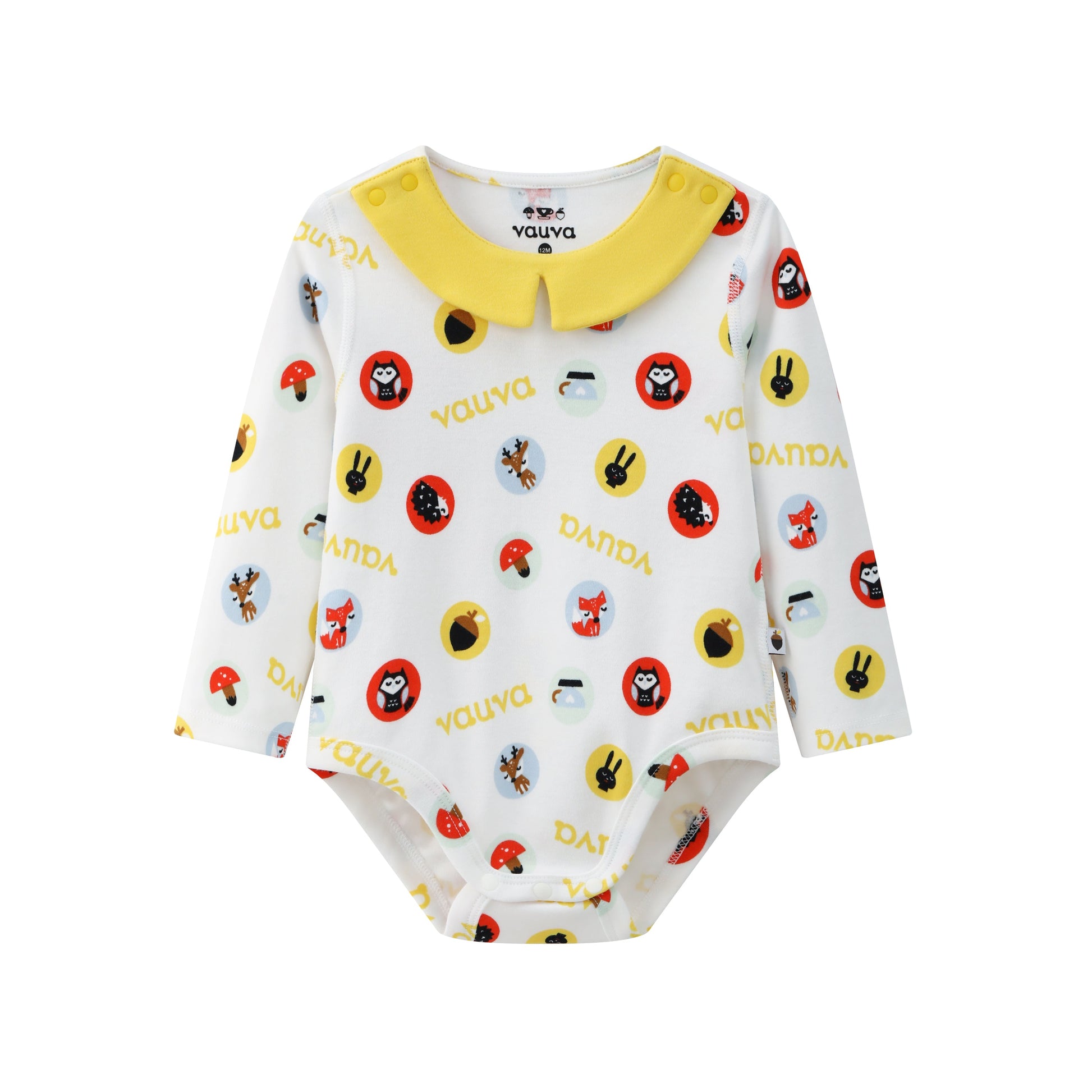 Vauva BBNS - Baby Organic Cotton Crew Neck Bodysuits (2-Pack) product image front -03