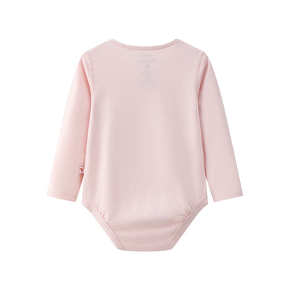 Vauva BBNS - Organic Cotton Pink Long-sleeved Bodysuits (2-pack) product image back 