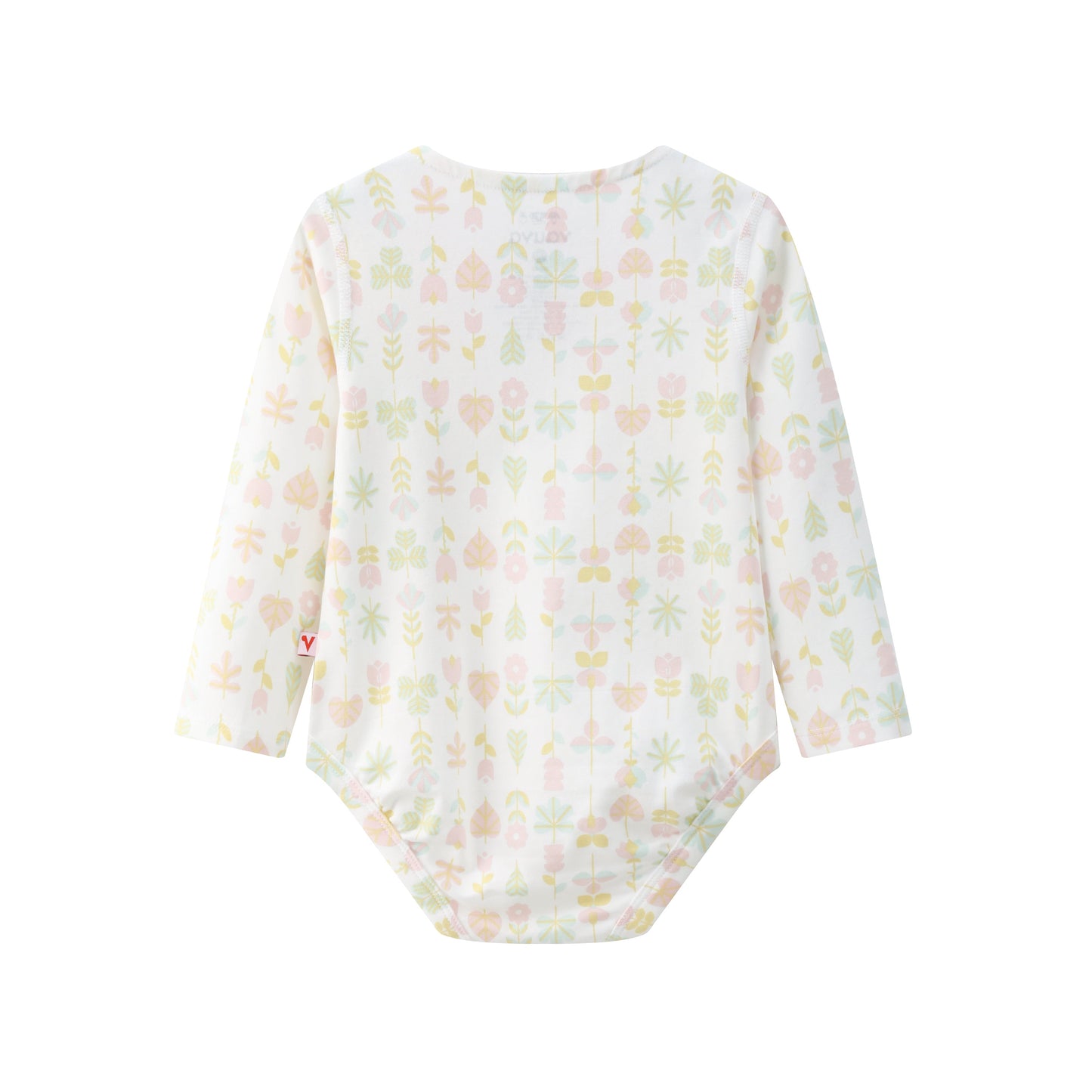 Vauva BBNS - Organic Cotton Pink Long-sleeved Bodysuits (2-pack) product image back -02