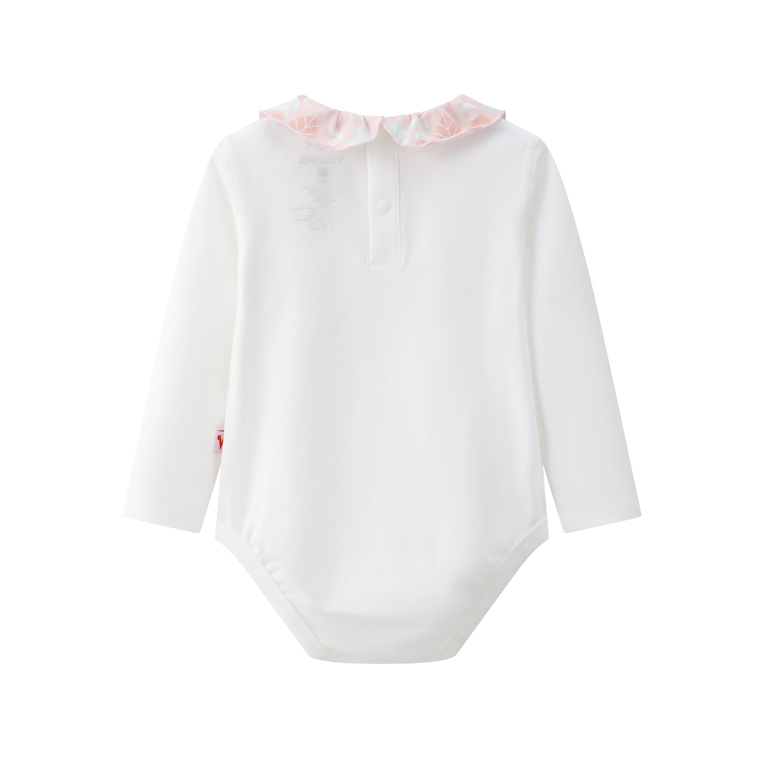 Vauva BBNS - Organic Lotus Collar Floral Cotton Bodysuits (2-pack)-product image back