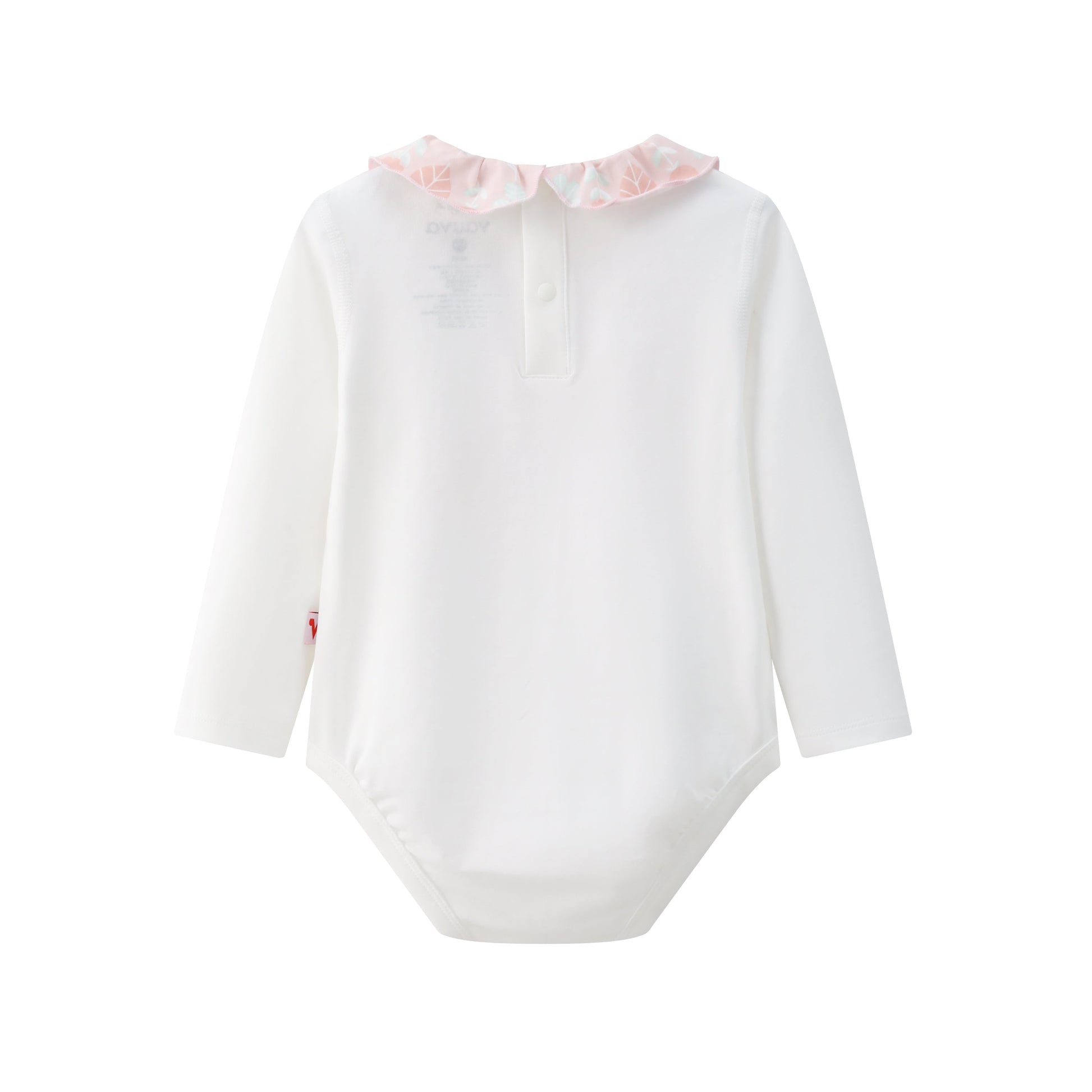 Vauva BBNS - Organic Lotus Collar Floral Cotton Bodysuits (2-pack)-product image back