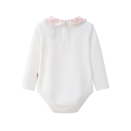 Vauva BBNS - Organic Lotus Collar Floral Cotton Bodysuits (2-pack)-product image back