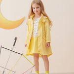 Vauva x Le Petit Prince - Kids Polyester Parka (Yellow) model front - 2