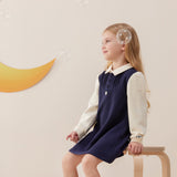 Vauva x Le Petit Prince - Girls Long Sleeve Dress-model image side