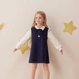 Vauva x Le Petit Prince - Girls Long Sleeve Dress-model image front