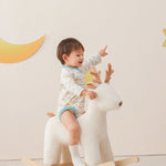 Vauva x Le Petit Prince - Baby Boy Little Prince Full Print Long Sleeve Bodysuit model front - 2