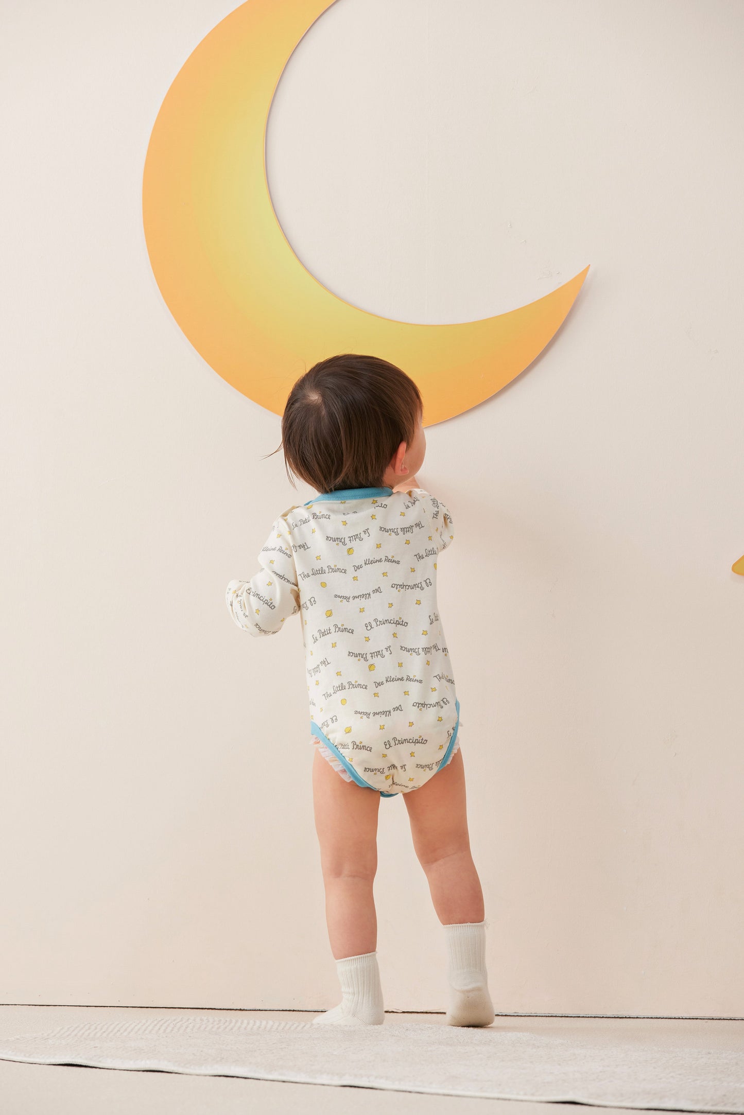 Vauva x Le Petit Prince - Baby Boy Little Prince Full Print Long Sleeve Bodysuit model back