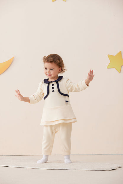 Vauva x Le Petit Prince - Baby Girl Embroidery Cotton Romper model front