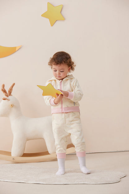 Vauva x Le Petit Prince - Baby Cotton Trackpants (Pink) model front