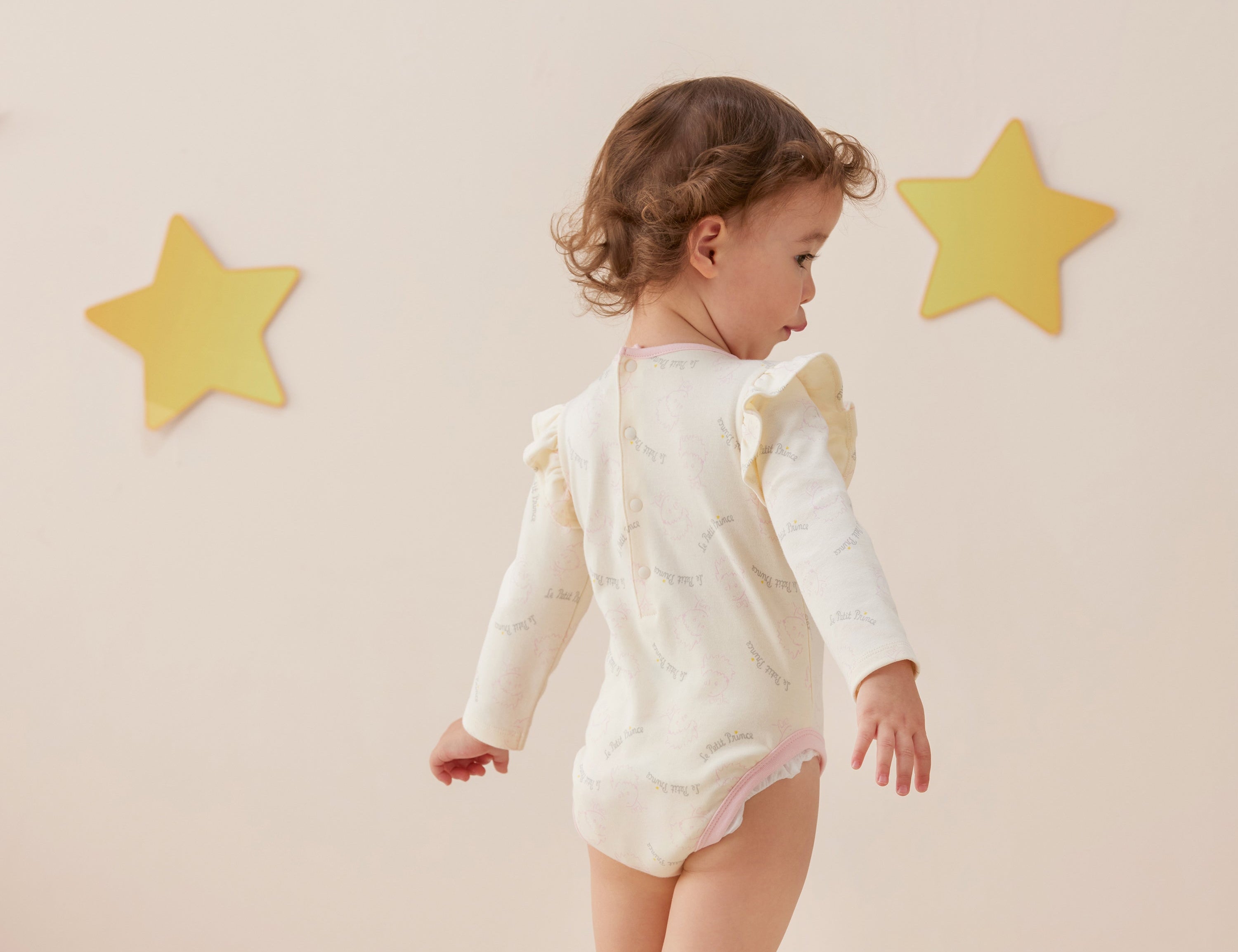 Vauva x Le Petit Prince - Baby Girl Little Prince Full Print Long Sleeve Bodysuit model back