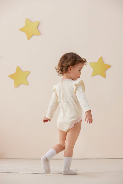 Vauva x Le Petit Prince - Baby Girl Little Prince Full Print Long Sleeve Bodysuit model back