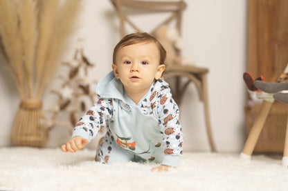 Xmas Baby Hooded Long Sleeves Romper