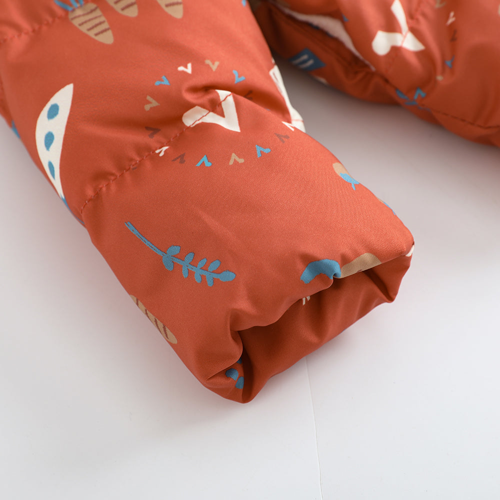 Baby Girl Happy Farm Hooded Padded Coat