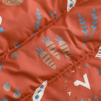 Baby Girl Happy Farm Hooded Padded Coat