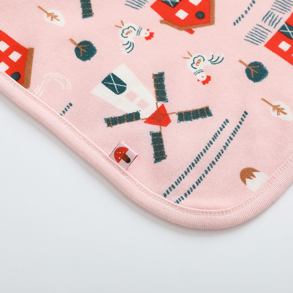 Baby Girl Pinwheel All Over Print Cotton Blanket