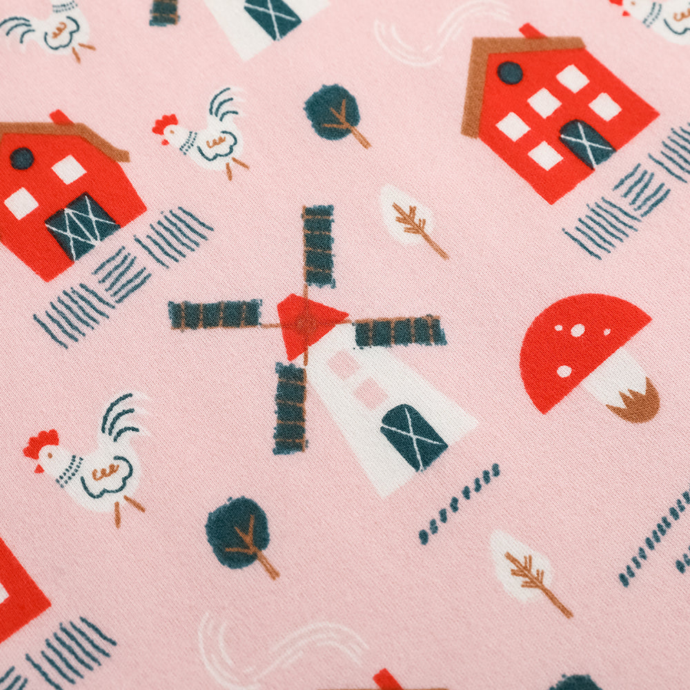 Baby Girl Pinwheel All Over Print Cotton Blanket