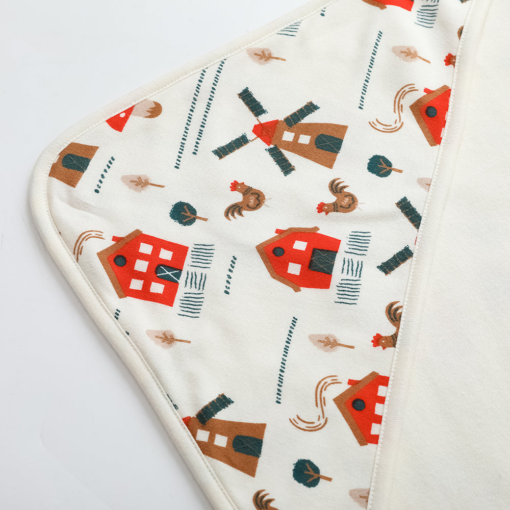 Baby Girl Pinwheel All Over Print Cotton Blanket