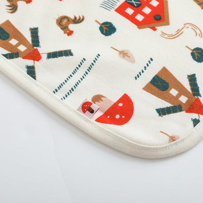 Baby Girl Pinwheel All Over Print Cotton Blanket