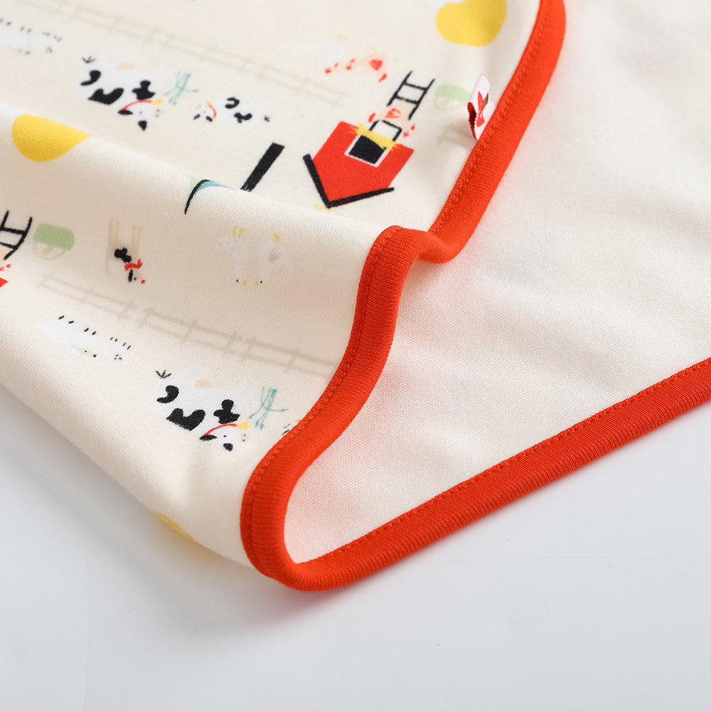 Baby Unisex Nordic Style All Over Print Cotton Blanket