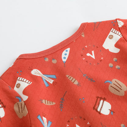 Baby Girls Nordic Style Cotton Romper