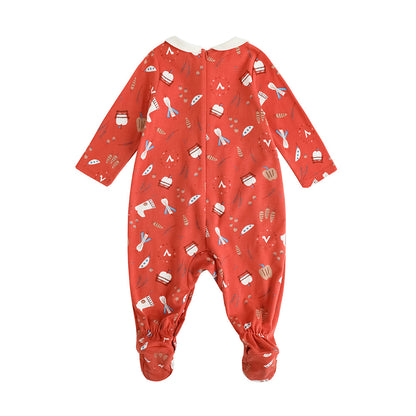 Baby Girl Nordic Style Cotton Long Sleeve Romper