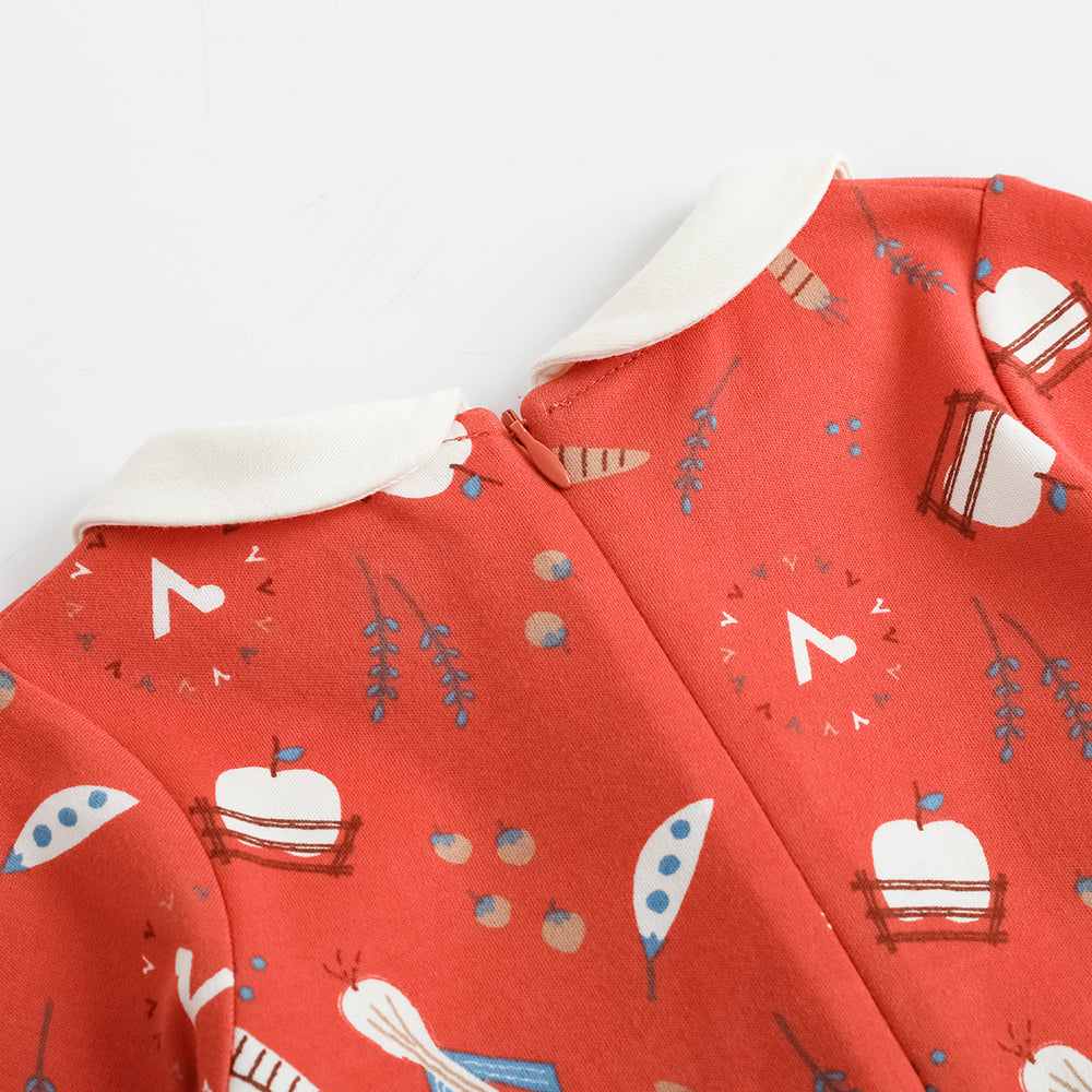 Baby Girl Nordic Style Cotton Long Sleeve Romper