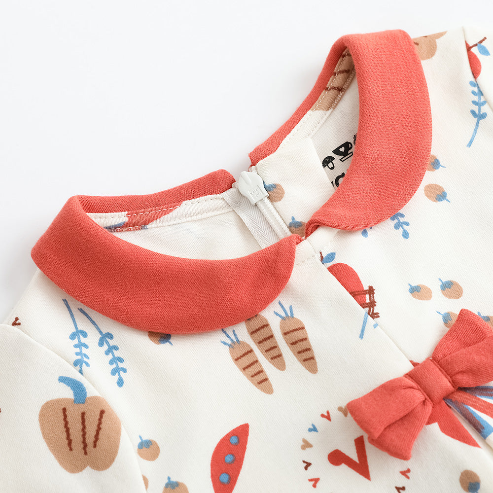 Baby Girl Nordic Style Cotton Long Sleeve Romper