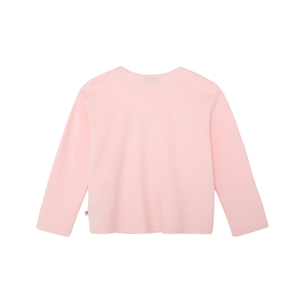 Girls Cotton Long Sleeve Crewneck T-Shirt