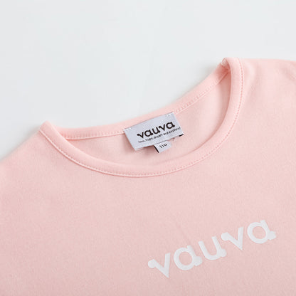 Girls Cotton Long Sleeve Crewneck T-Shirt