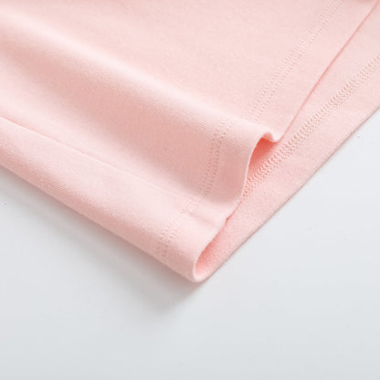 Girls Cotton Long Sleeve Crewneck T-Shirt