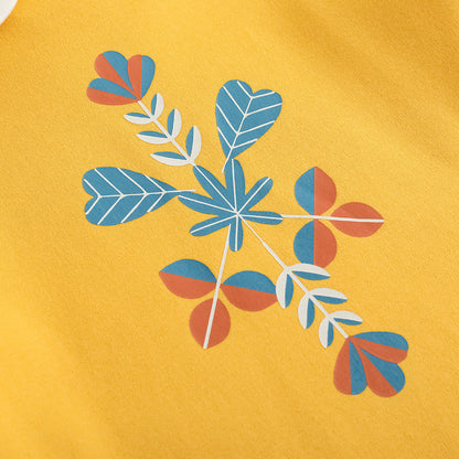 Girls Floral Pattern Cotton Tops