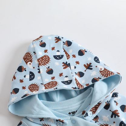 Xmas Baby Hooded Long Sleeves Romper