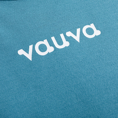 Vauva FW23-女孩棉花長袖Crewneck T卹（藍色）