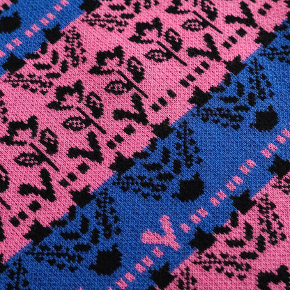 Girls Pink Printed Sweater Skirt